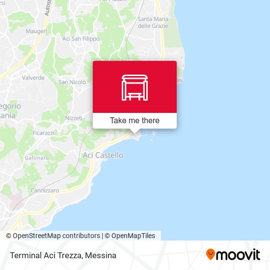 Terminal Aci Trezza map