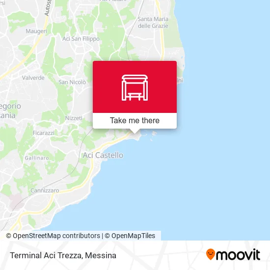 Terminal Aci Trezza map