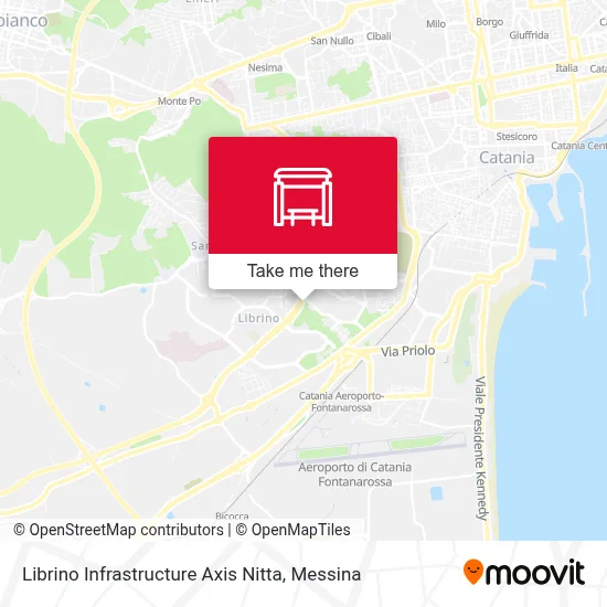 Librino Infrastructure Axis Nitta map