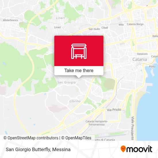San Giorgio Butterfly map
