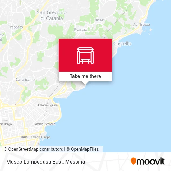 Musco Lampedusa East map