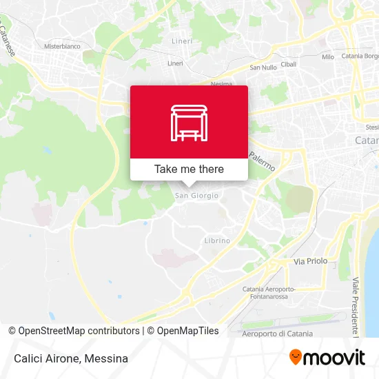Calici Airone map