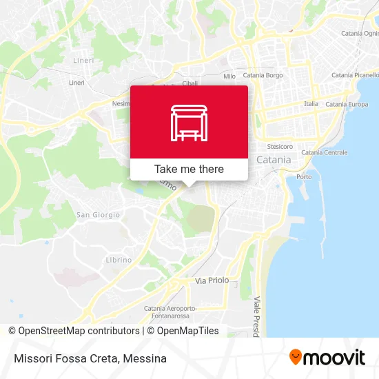 Missori Fossa Creta map