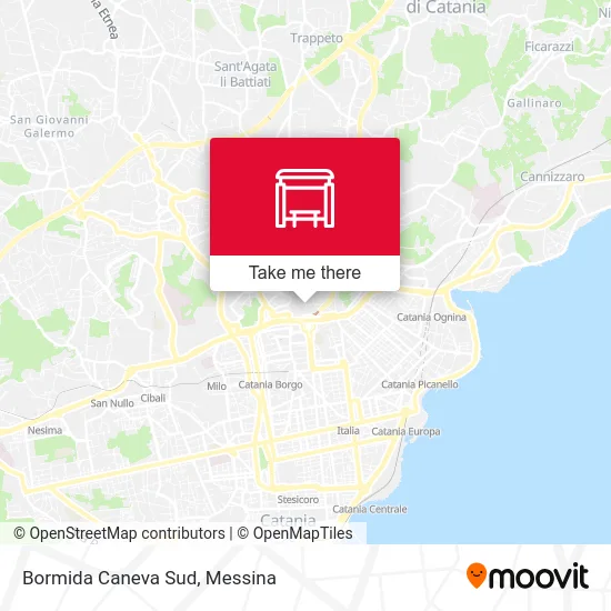 Bormida Caneva South map