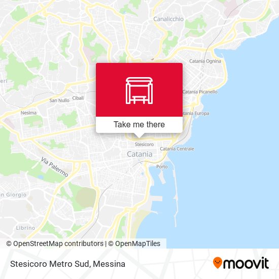 Stesicoro Metro Sud map