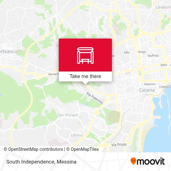 South Independence map
