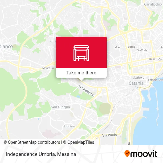 Independence Umbria map