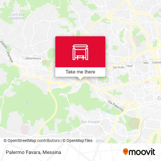 Palermo Favara map