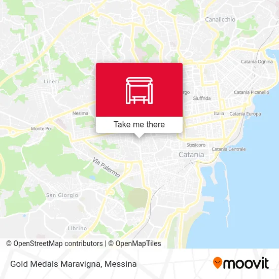 Gold Medals Maravigna map
