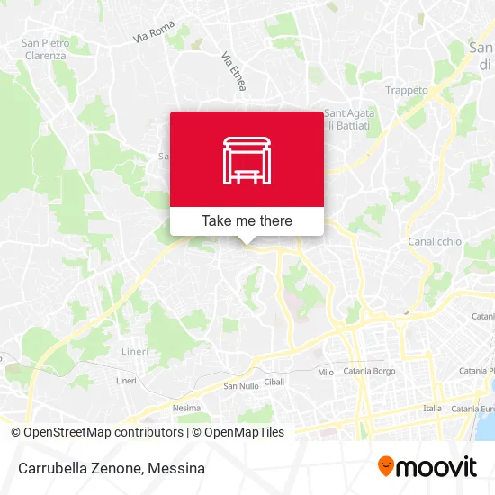 Carrubella Zenone map