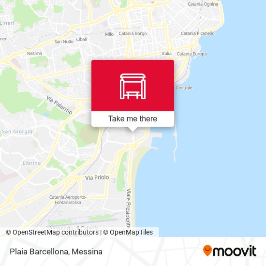 Plaia Barcellona map