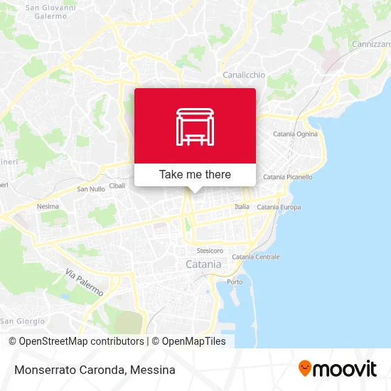 Monserrato Caronda map