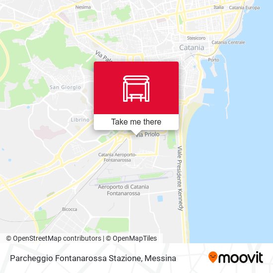Parcheggio Fontanarossa Stazione map