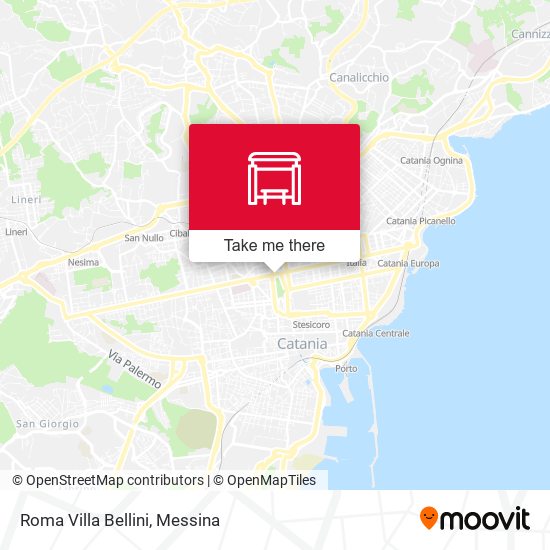 Roma Villa Bellini map