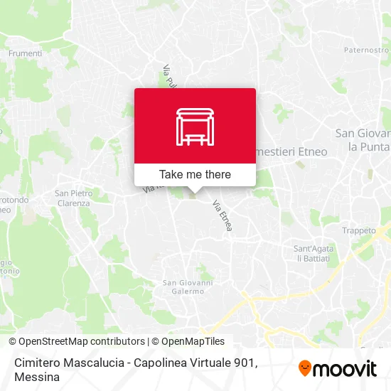 Cimitero Mascalucia - Capolinea Virtuale 901 map