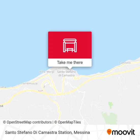 Santo Stefano Di Camastra Station map