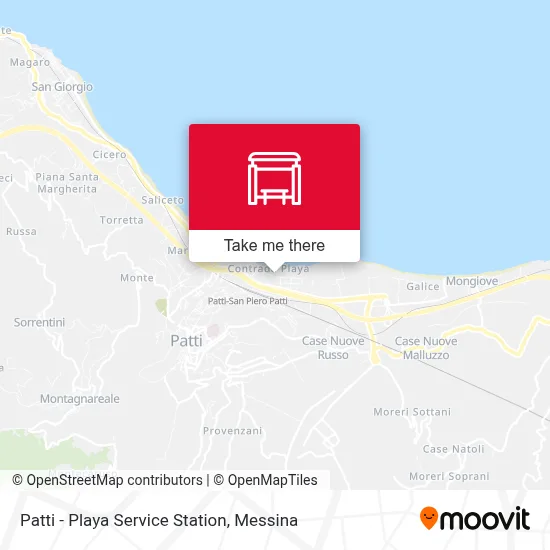 Patti - Playa Service Station map