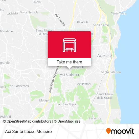 Aci Santa Lucia map