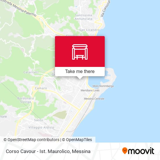 Corso Cavour - Ist. Maurolico map