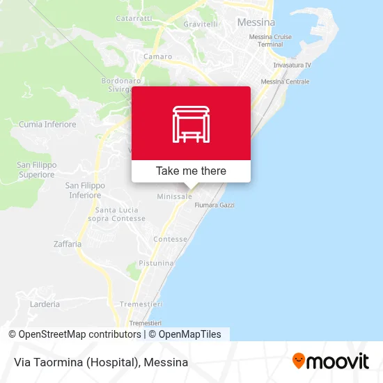 Via Taormina (Hospital) map