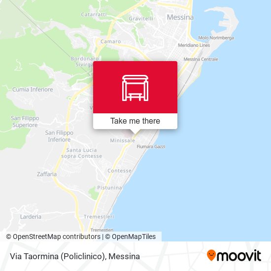 Via Taormina (Policlinico) map