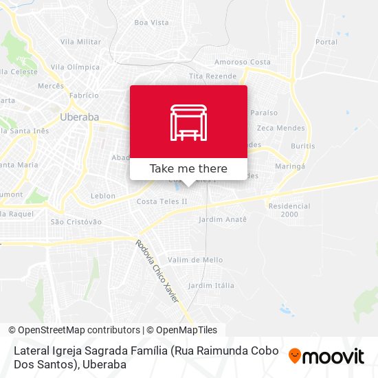 Lateral Igreja Sagrada Família (Rua Raimunda Cobo Dos Santos) map