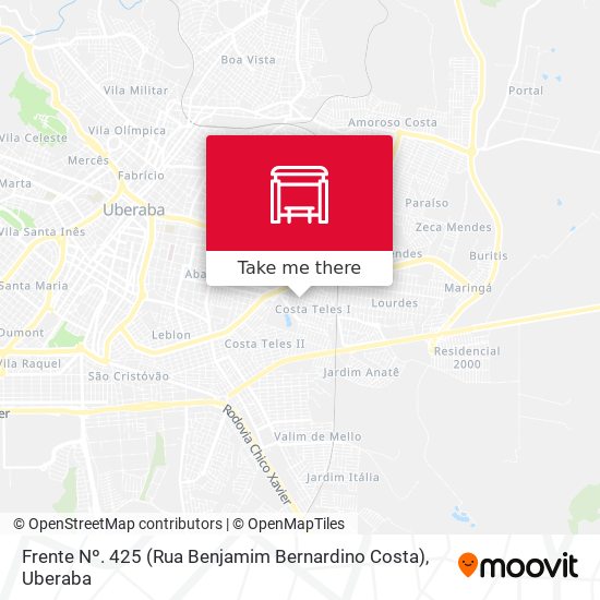 Frente Nº. 425 (Rua Benjamim Bernardino Costa) map