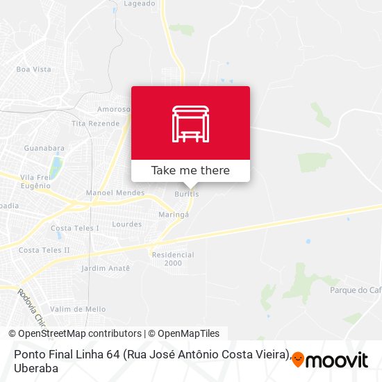 Ponto Final Linha 64 (Rua José Antônio Costa Vieira) map