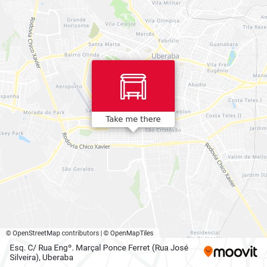 Mapa Esq. C/ Rua Engº. Marçal Ponce Ferret (Rua José Silveira)