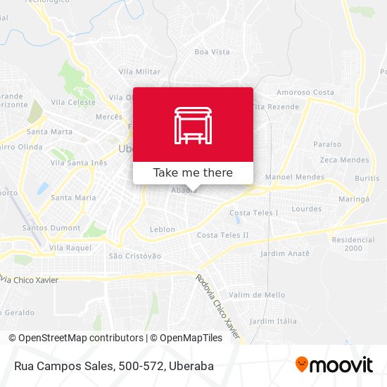 Mapa Rua Campos Sales, 500-572