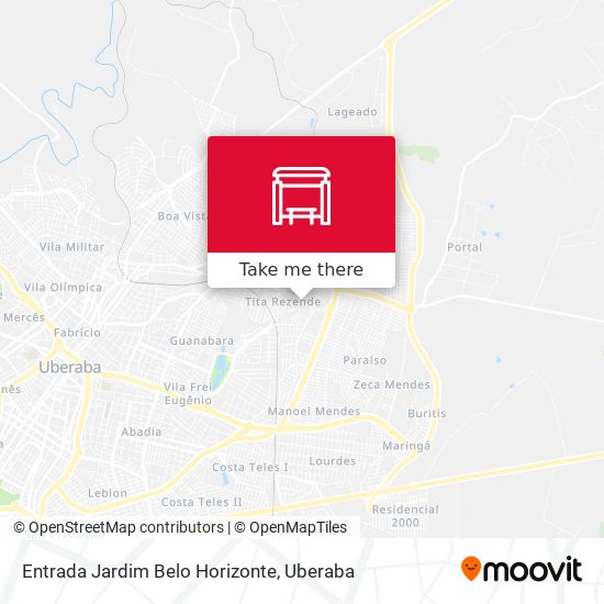 Entrada Jardim Belo Horizonte map