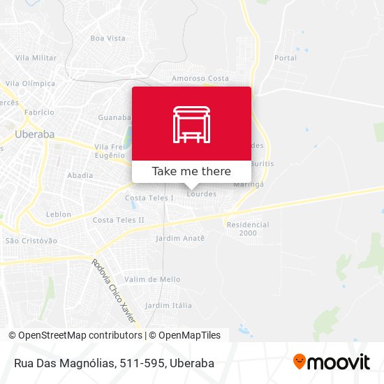 Mapa Rua Das Magnólias, 511-595
