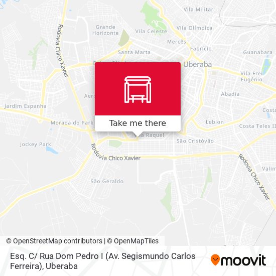 Mapa Esq. C/ Rua Dom Pedro I (Av. Segismundo Carlos Ferreira)