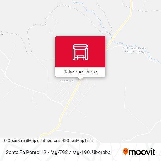 Santa Fé Ponto 12 - Mg-798 / Mg-190 map