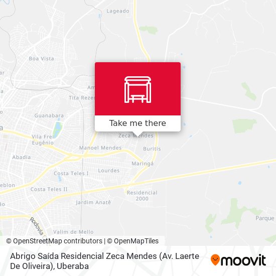 Abrigo Saída Residencial Zeca Mendes (Av. Laerte De Oliveira) map