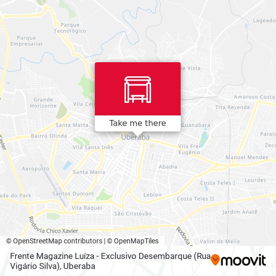 Mapa Frente Magazine Luíza - Exclusivo Desembarque (Rua Vigário Silva)