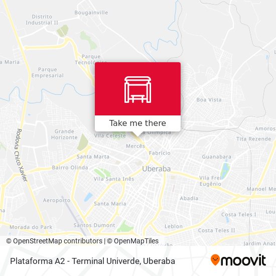 Plataforma A2 - Terminal Univerde map