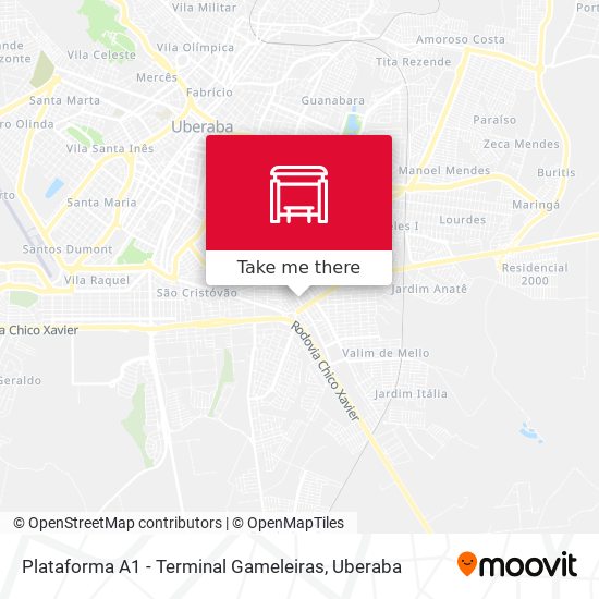 Plataforma A1 - Terminal Gameleiras map