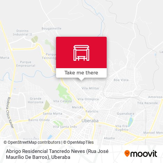 Mapa Abrigo Residencial Tancredo Neves (Rua José Maurílio De Barros)