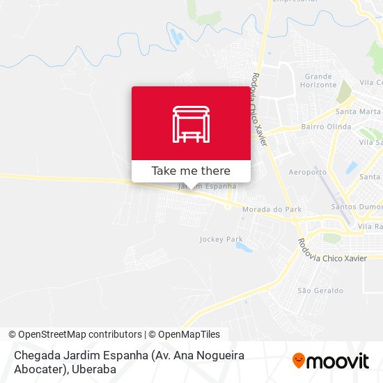 Chegada Jardim Espanha (Av. Ana Nogueira Abocater) map