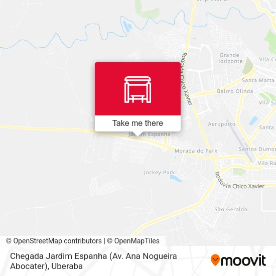 Chegada Jardim Espanha (Av. Ana Nogueira Abocater) map