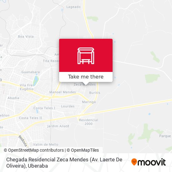 Chegada Residencial Zeca Mendes (Av. Laerte De Oliveira) map