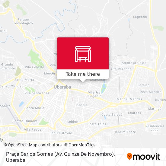 Mapa Praça Carlos Gomes (Av. Quinze De Novembro)