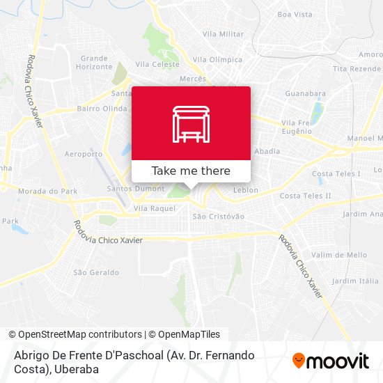 Mapa Abrigo De Frente D'Paschoal (Av. Dr. Fernando Costa)