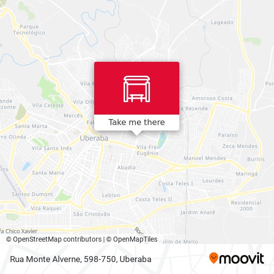 Mapa Rua Monte Alverne, 598-750