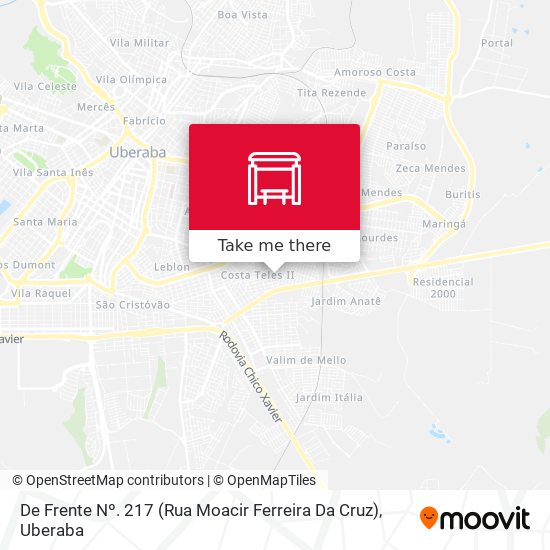 Mapa De Frente Nº. 217 (Rua Moacir Ferreira Da Cruz)