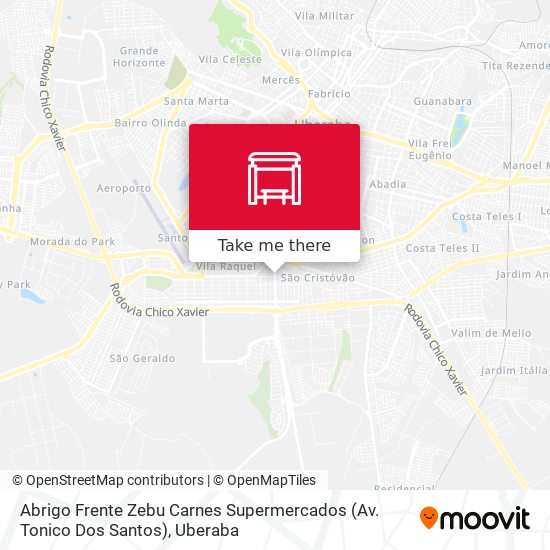 Abrigo Frente Zebu Carnes Supermercados (Av. Tonico Dos Santos) map