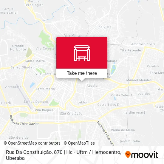 Rua Da Constituição, 870 | Hc - Uftm / Hemocentro map