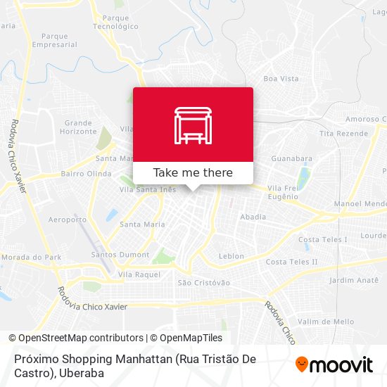 Próximo Shopping Manhattan (Rua Tristão De Castro) map