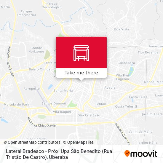 Lateral Bradesco - Próx. Upa São Benedito (Rua Tristão De Castro) map